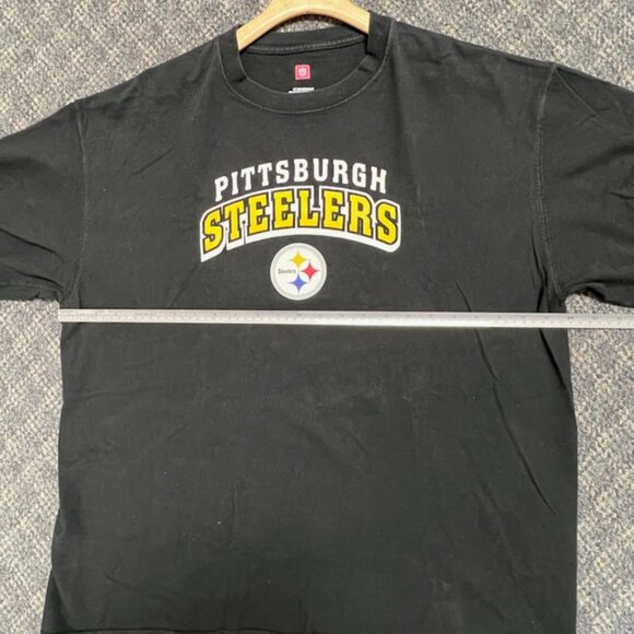 Men's XL Black Pittsburgh Steelers T-shirt - Picture 6 of 7